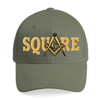 Square Cap - Embroidered