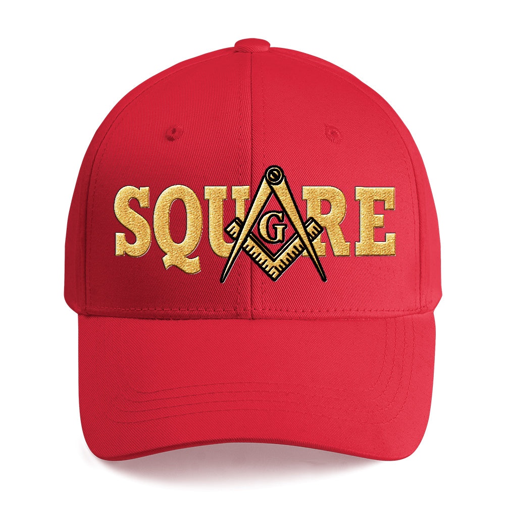 Square Cap - Embroidered