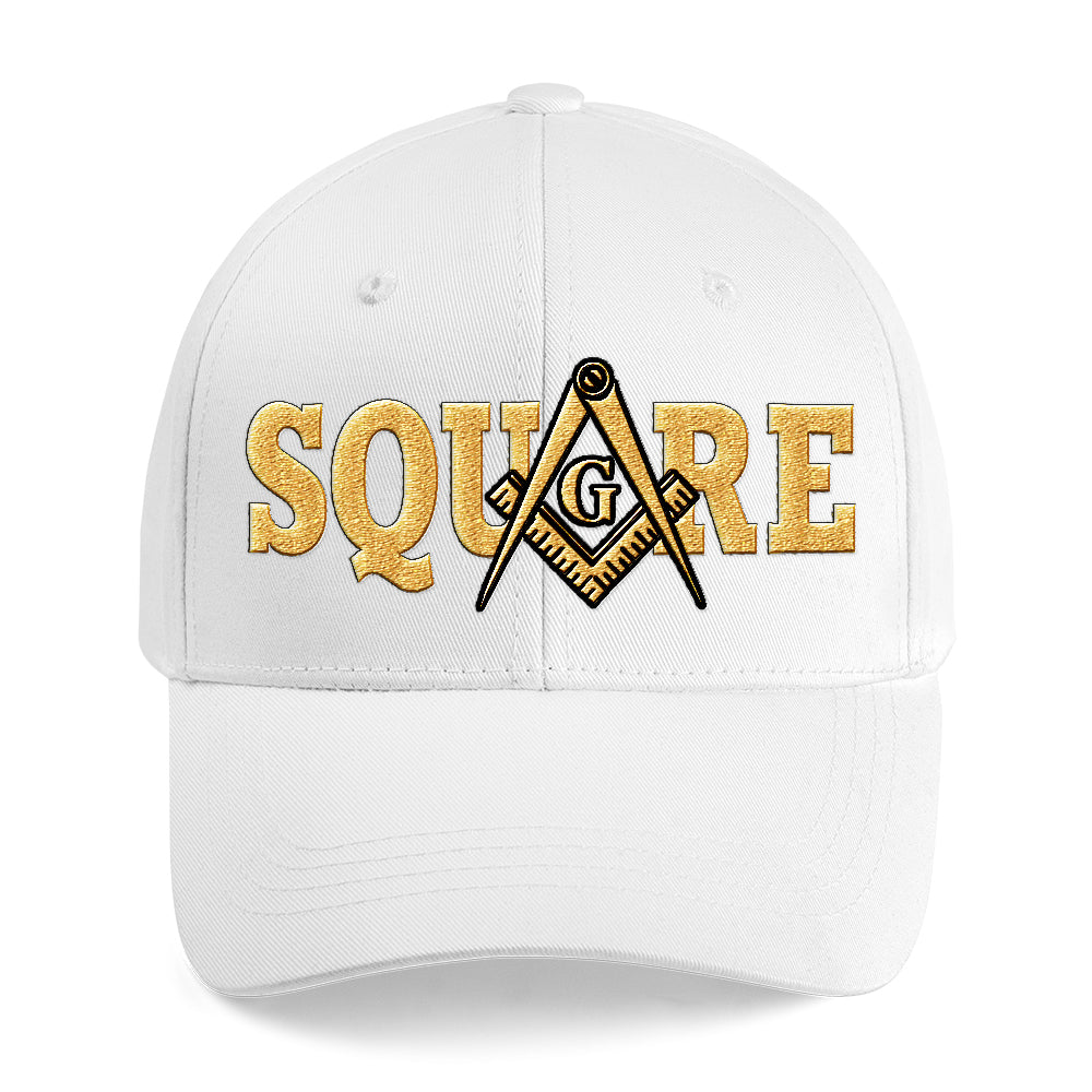 Square Cap - Embroidered