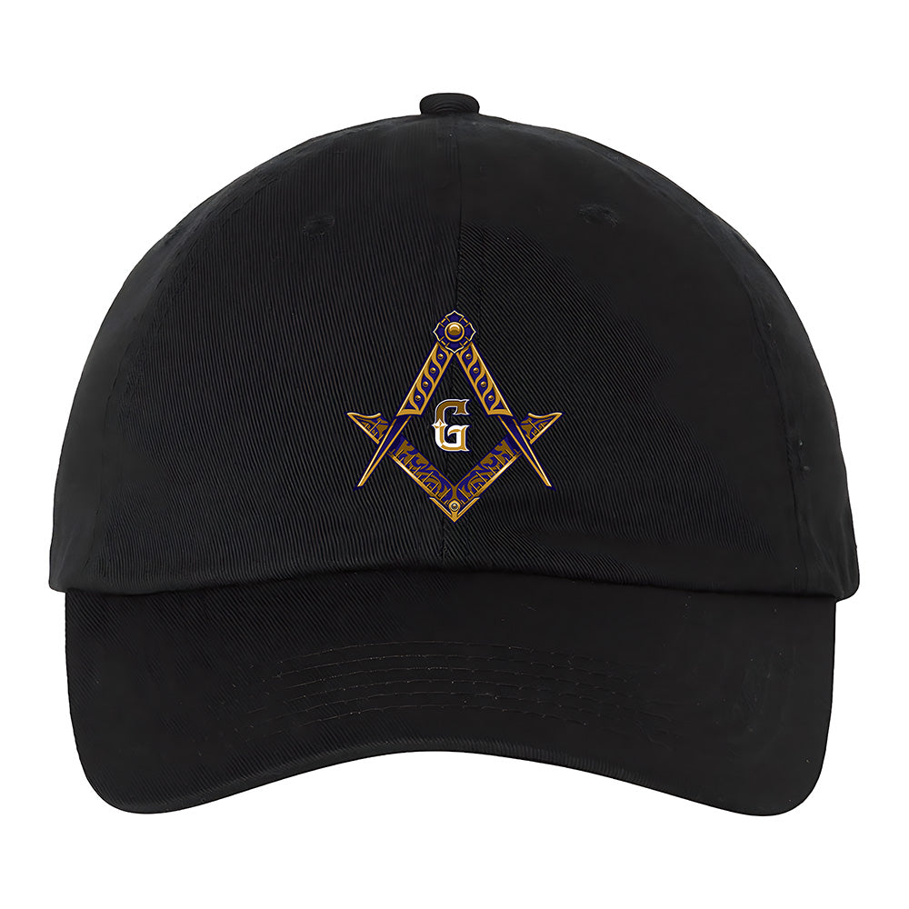 Square and Compass Emblem Hat - Printed
