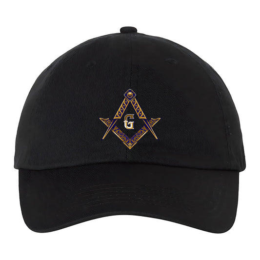 Square and Compass Emblem Hat - Printed