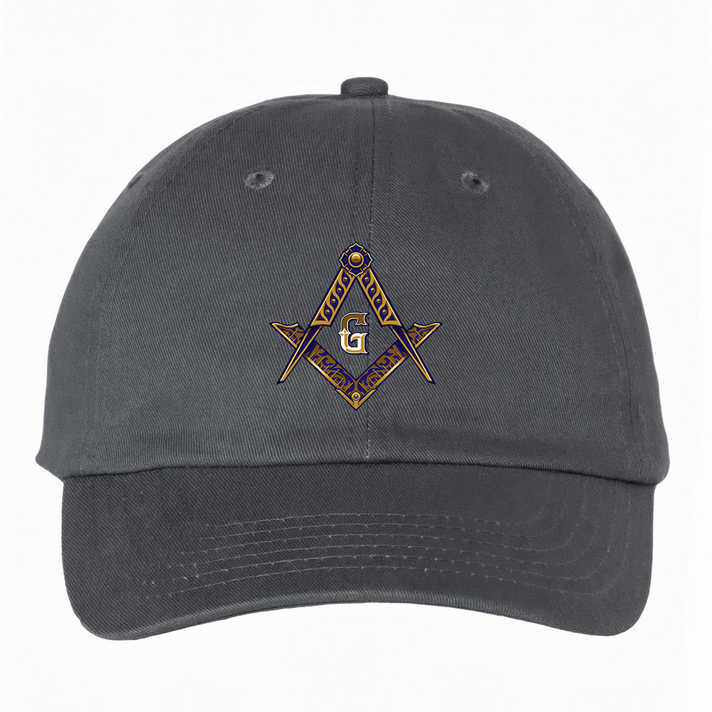 Square and Compass Emblem Hat - Printed