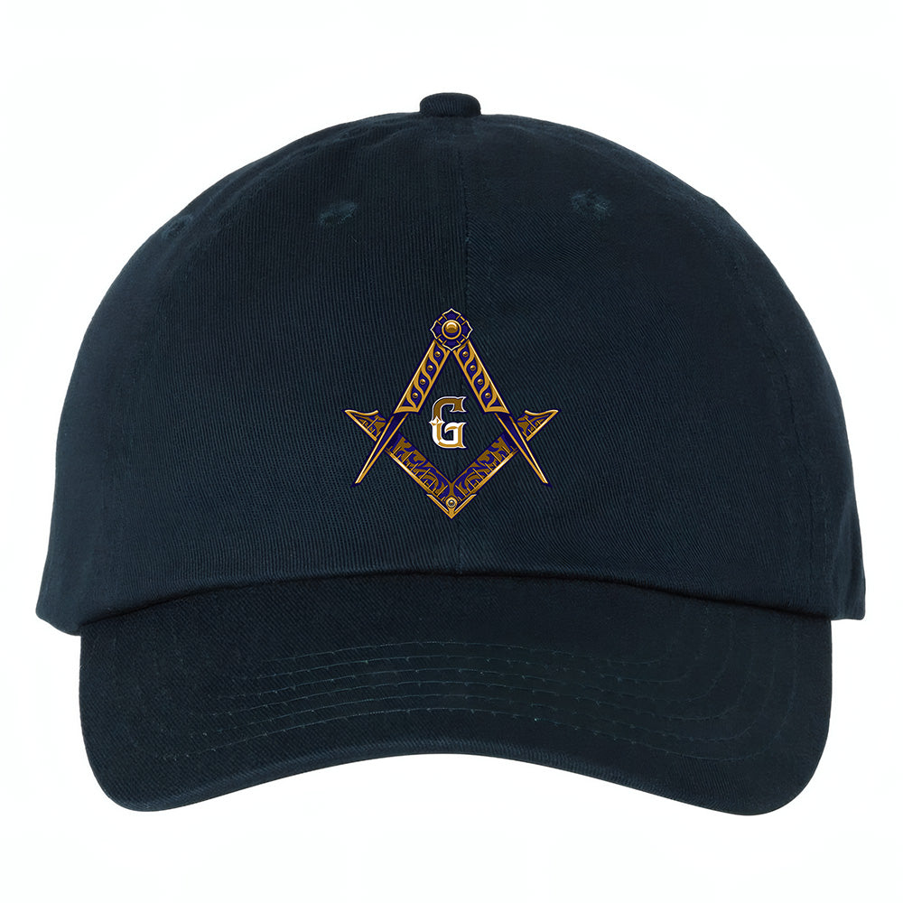 Square and Compass Emblem Hat - Printed