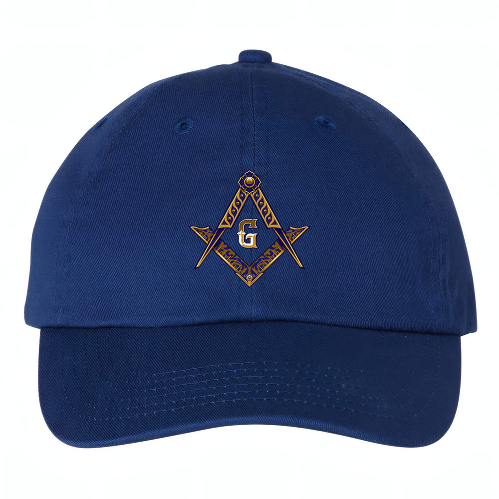 Square and Compass Emblem Hat - Printed