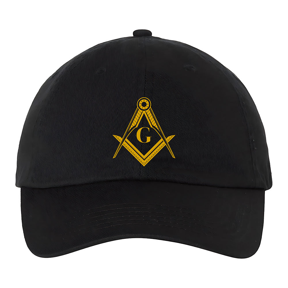 Square and Compass Symbol Hat - Printed