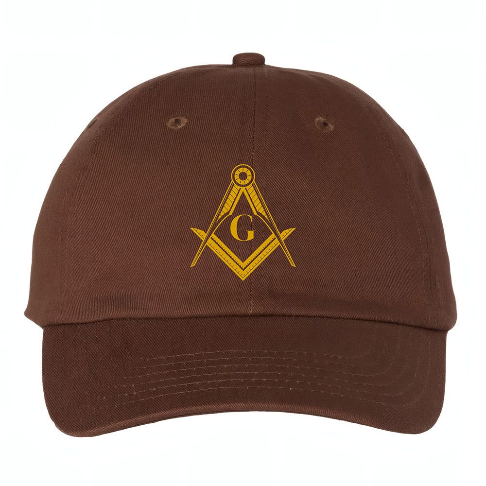 Square and Compass Symbol Hat - Printed