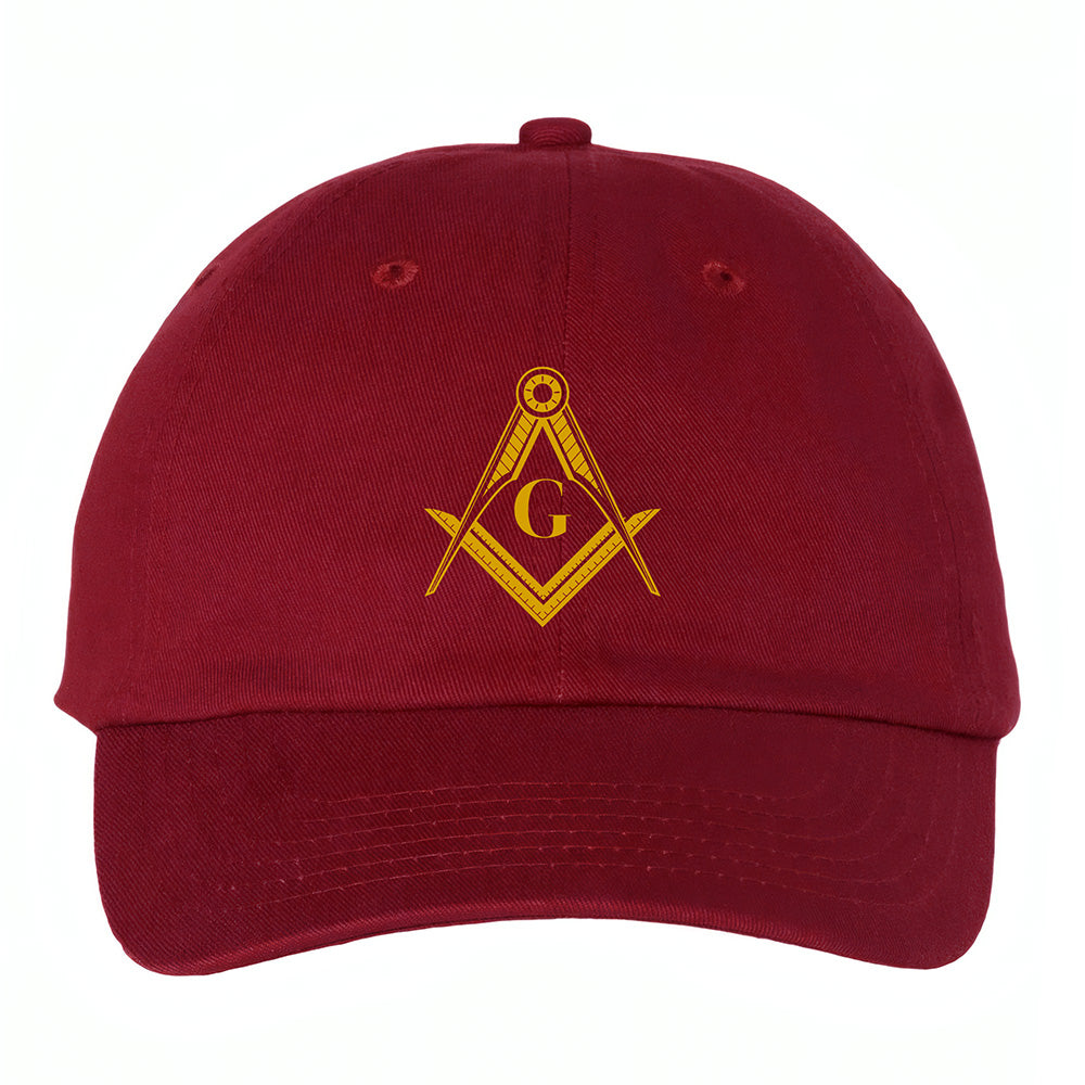 Square and Compass Symbol Hat - Printed