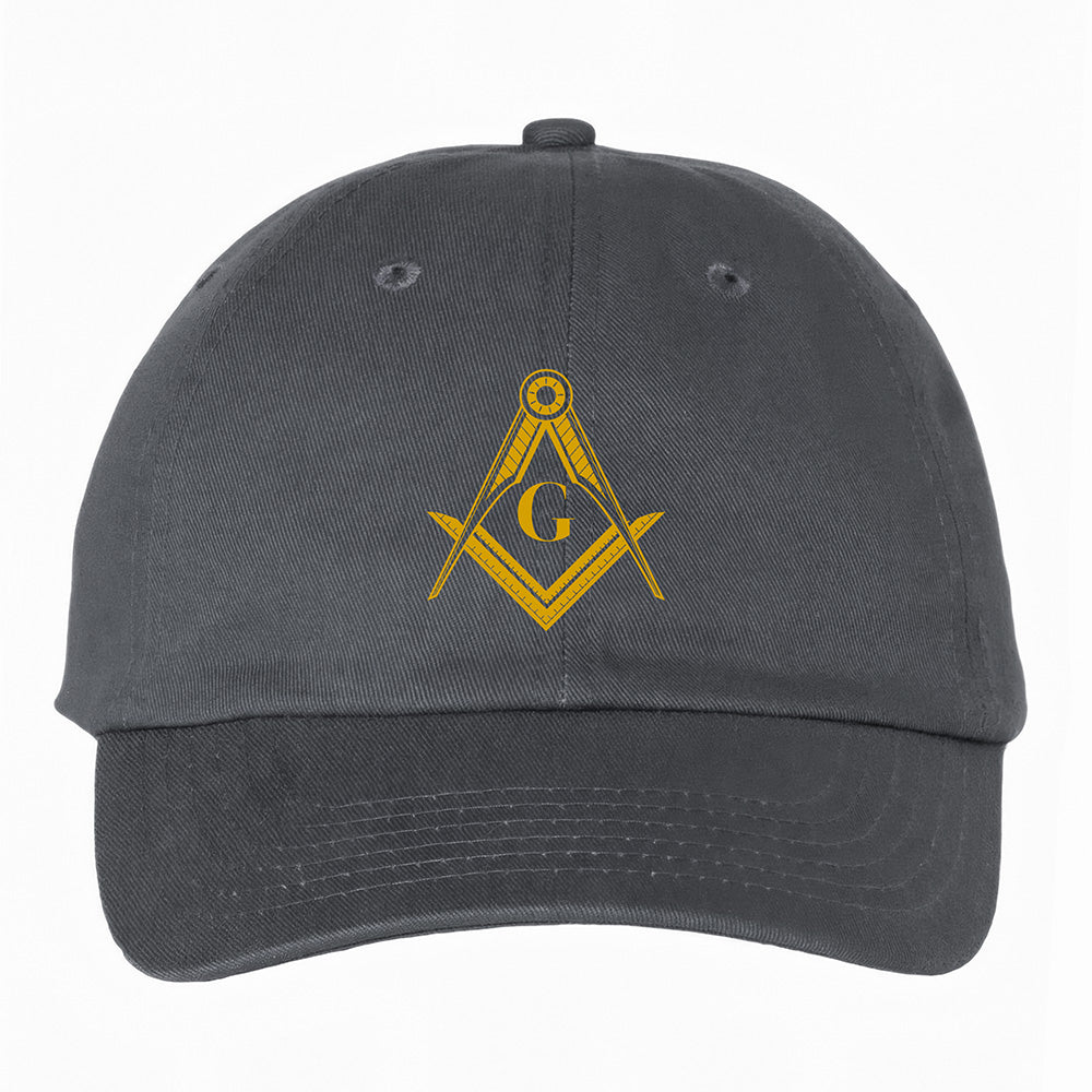 Square and Compass Symbol Hat - Printed