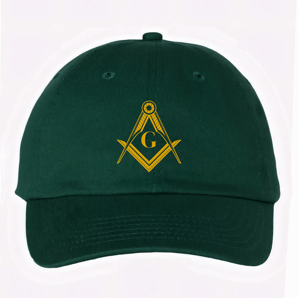 Square and Compass Symbol Hat - Printed