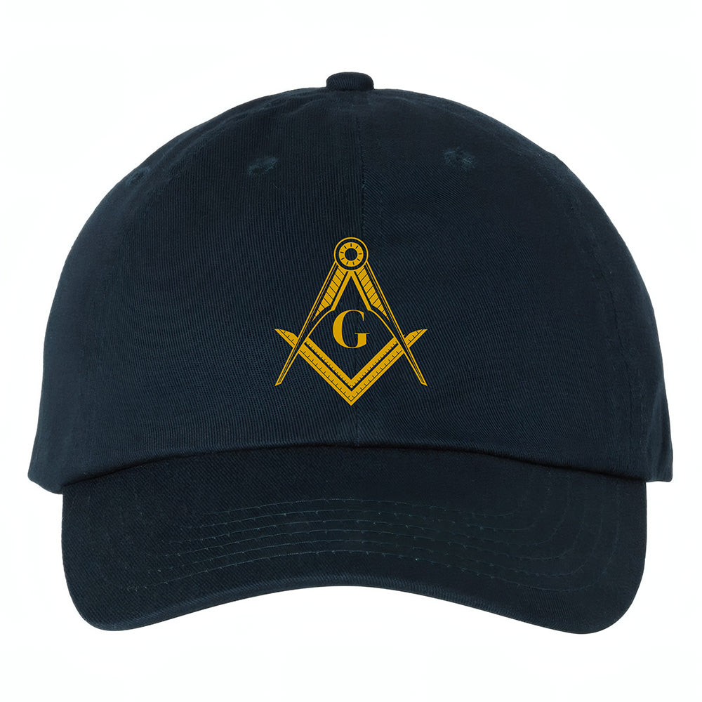 Square and Compass Symbol Hat - Printed