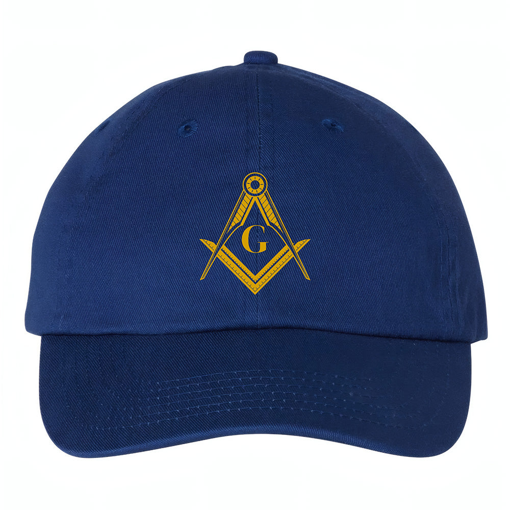 Square and Compass Symbol Hat - Printed