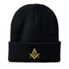 Square And Compass Masonic Beanie - Embroidered